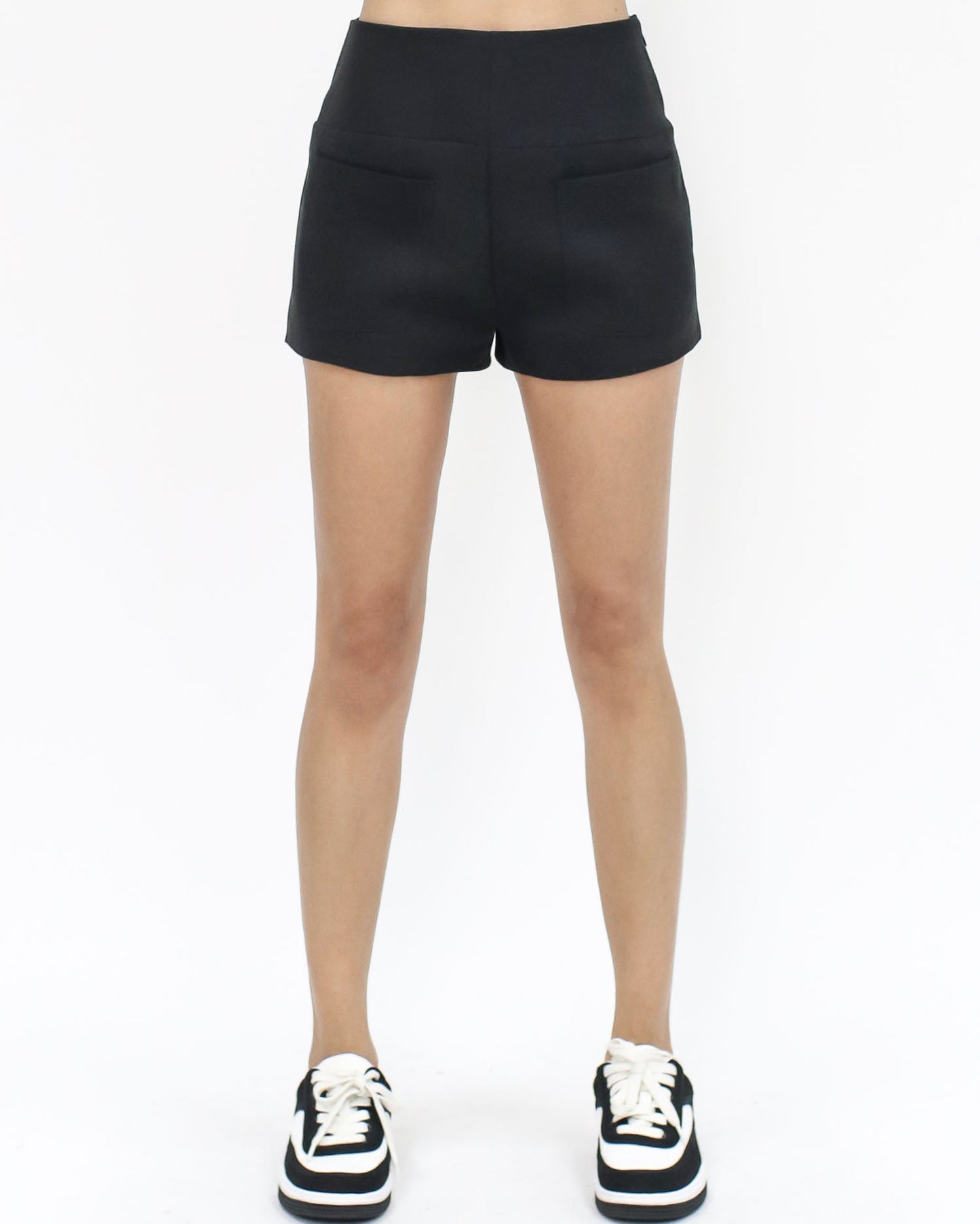 black mini twill shorts *pre-order*