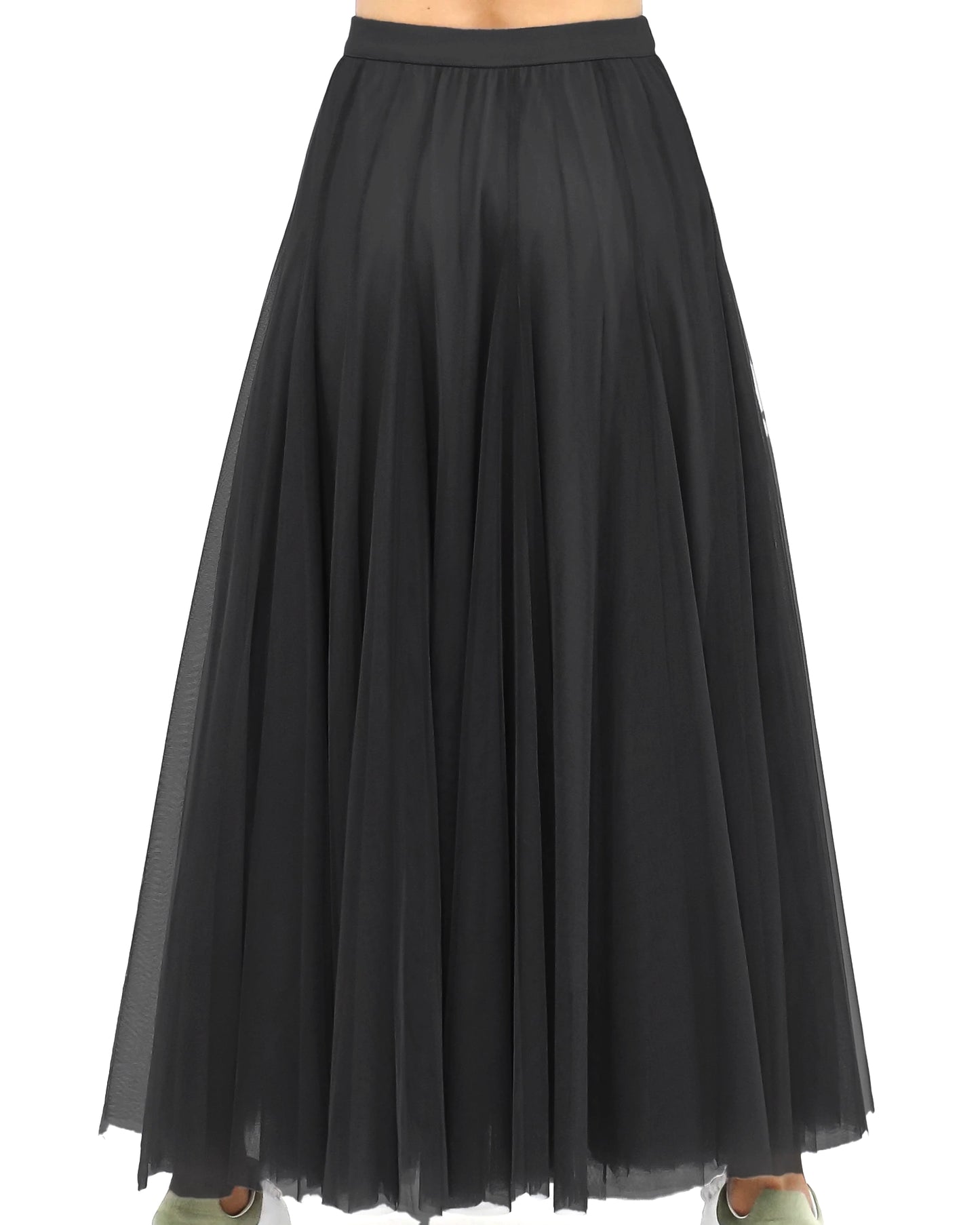 black longline mesh skirt *pre-order*