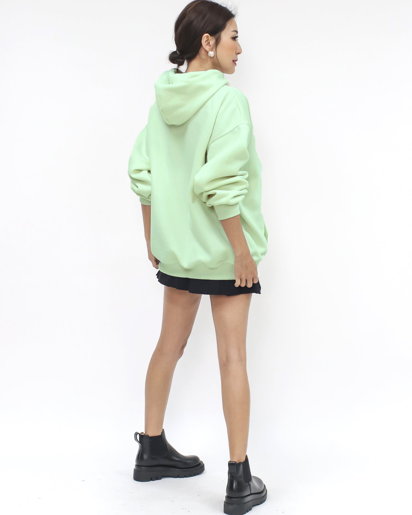 light green hoodie w/ green rope straps sweatshirt *pre-order*