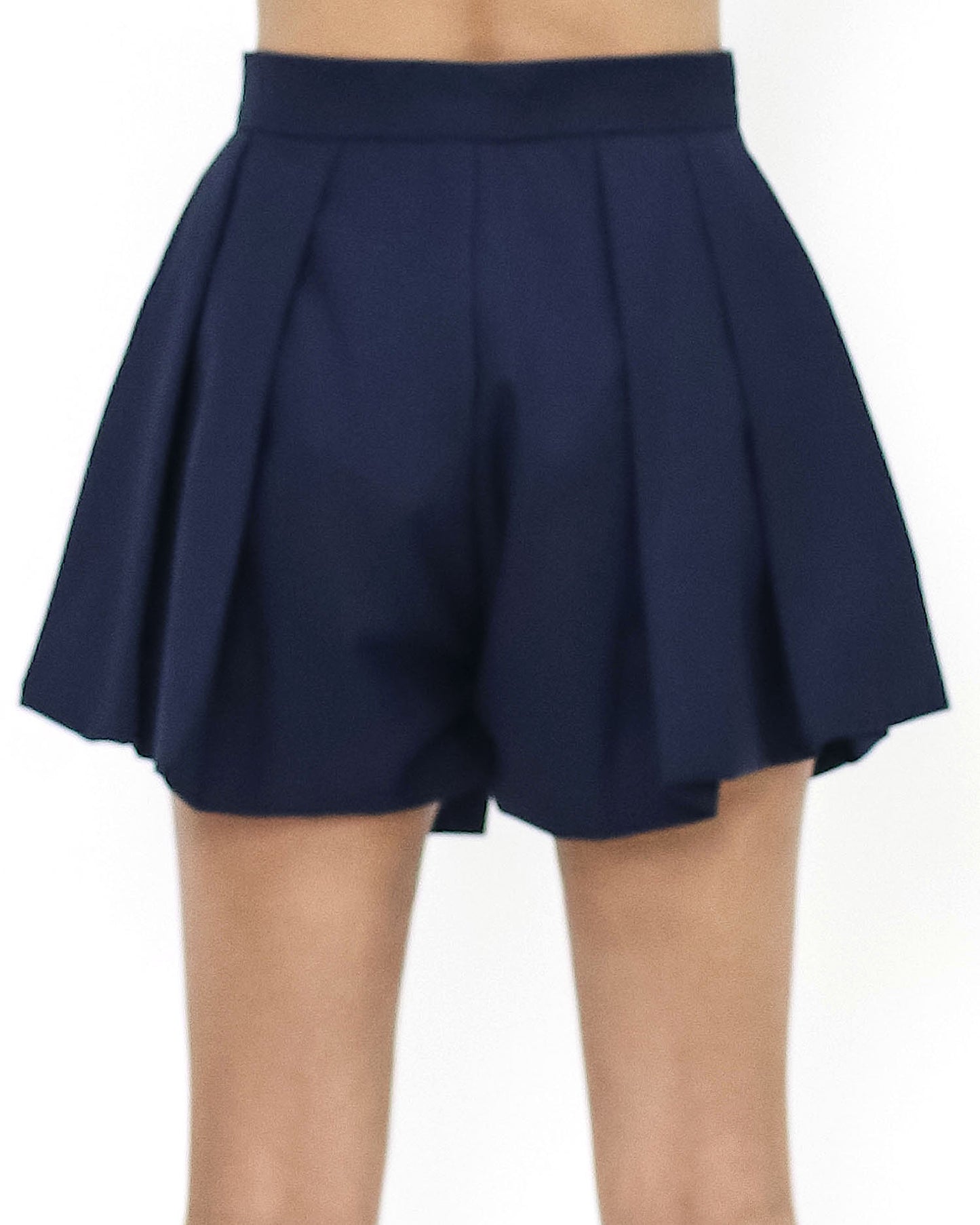 navy pleats wrap skort *pre-order*