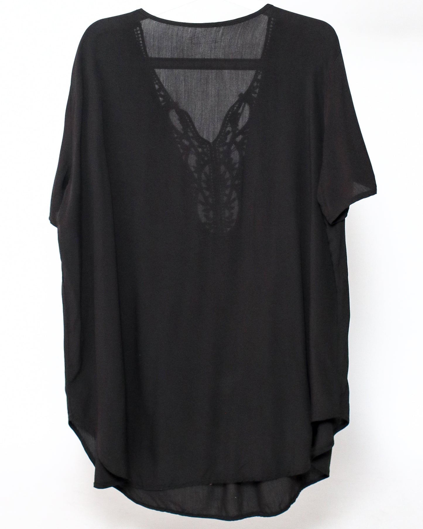 black crochet front beach cover-up *pre-order*