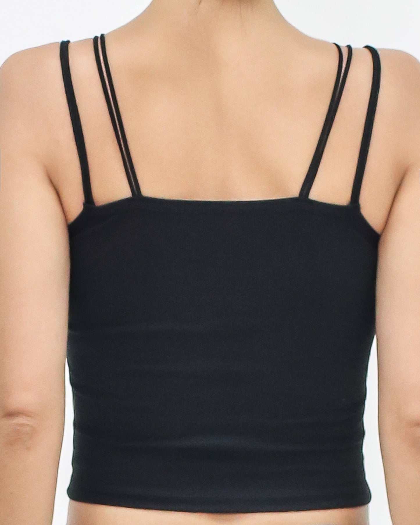 black strappy cropped bra top *pre-order*