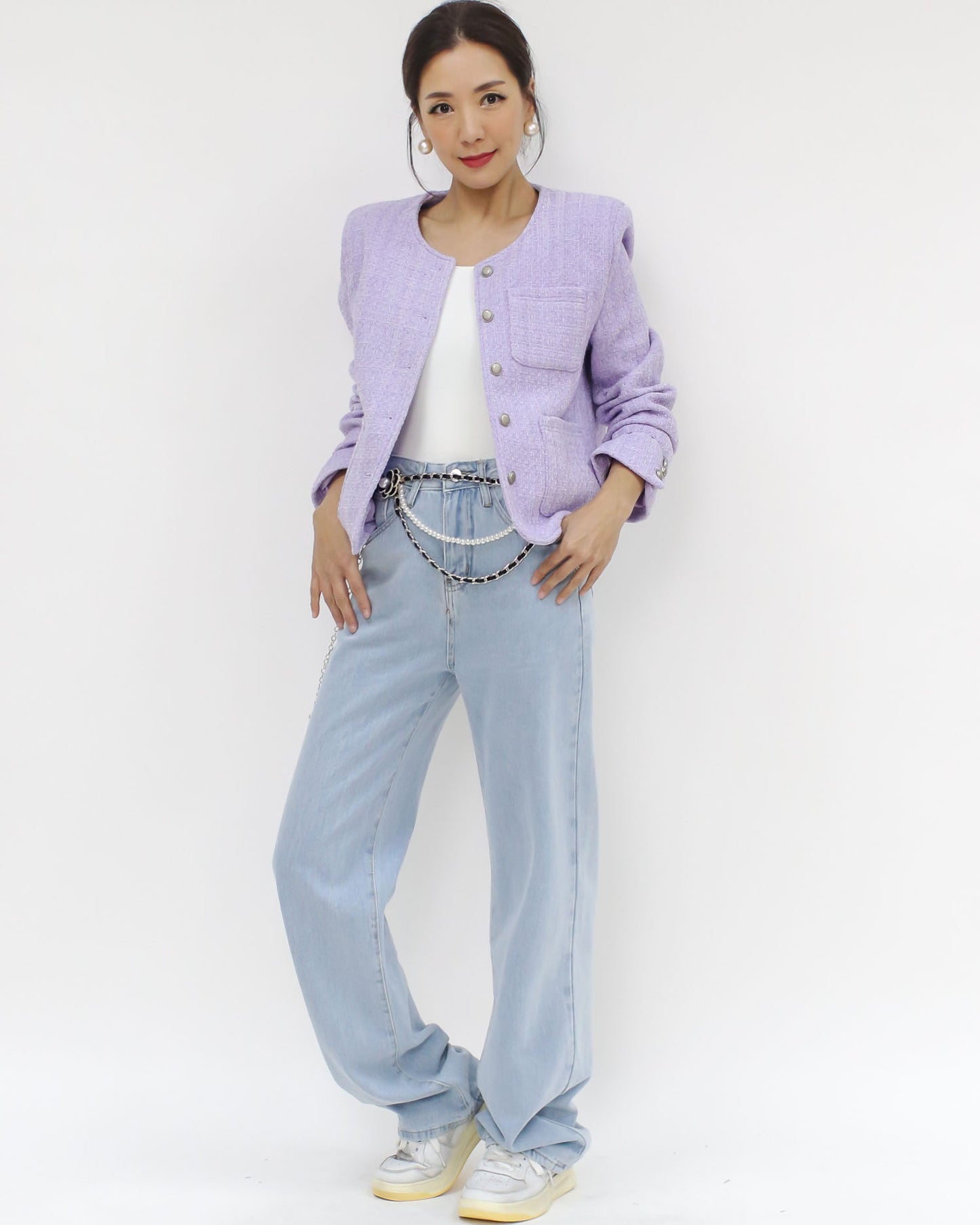 lilac tweed jacket *pre-order*