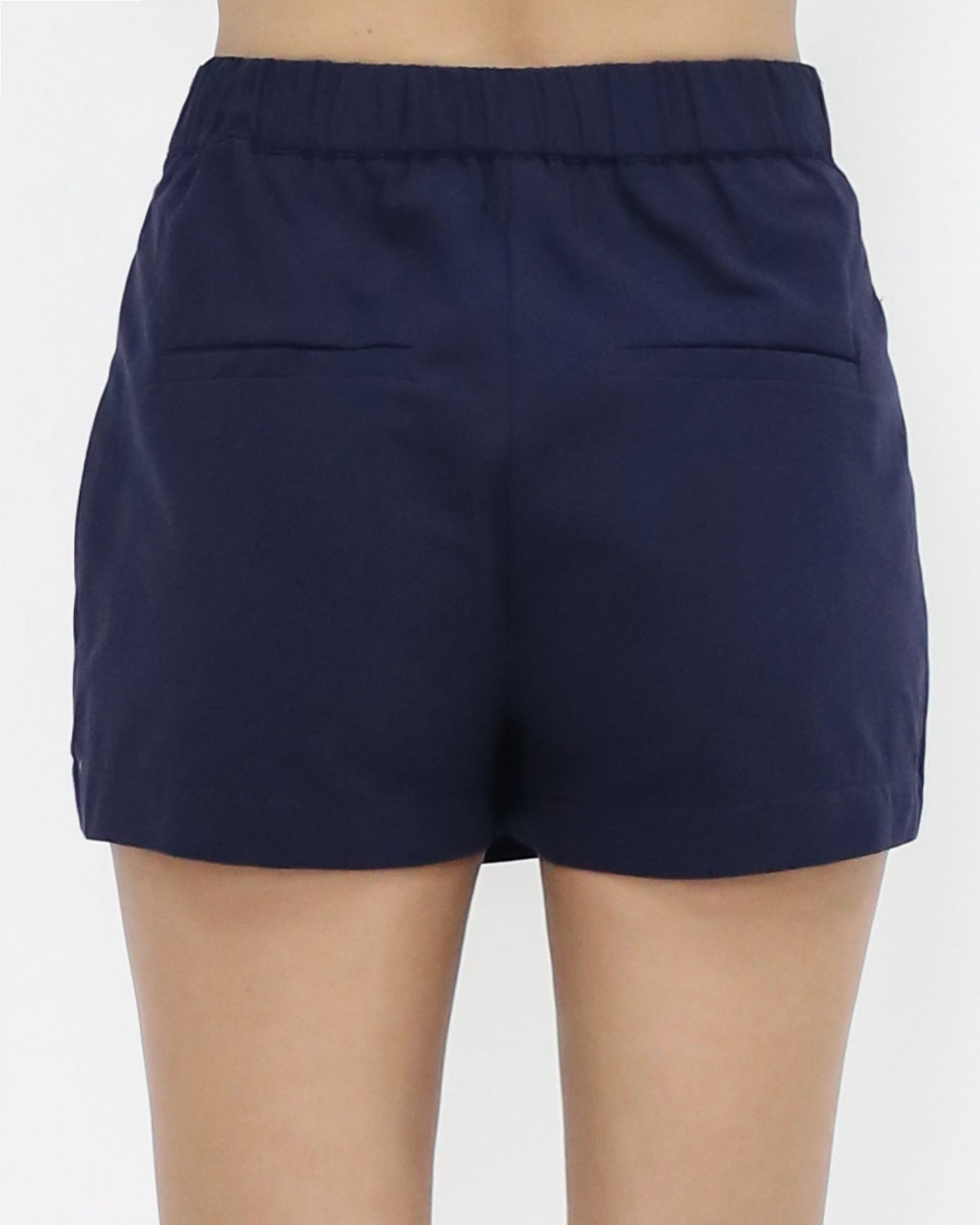 navy asymmetric hem mini skort *pre-order*