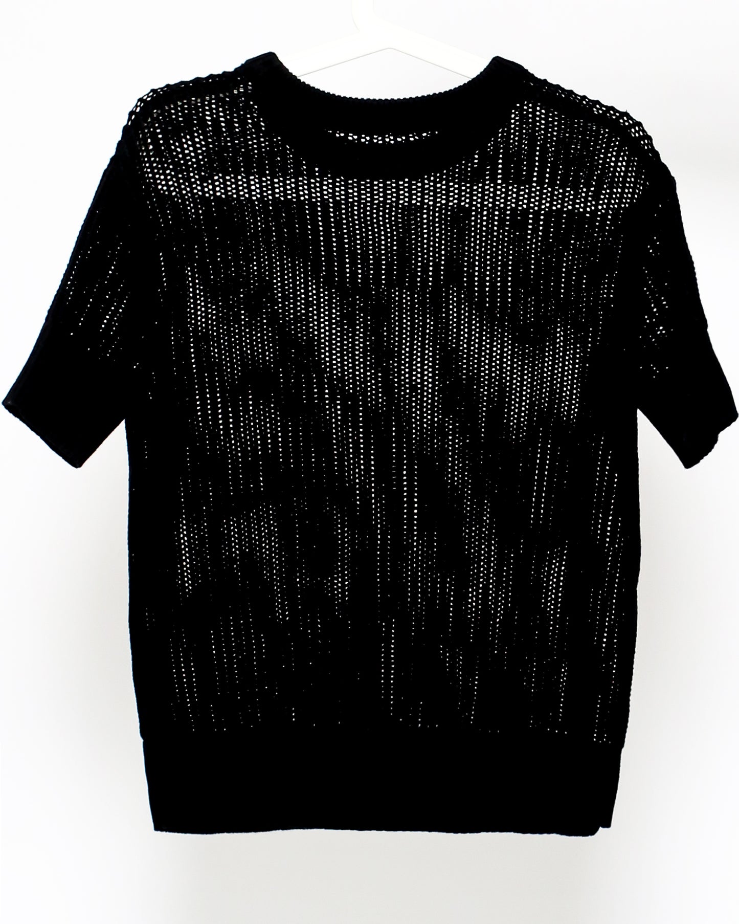 black caged knitted top *pre-order*