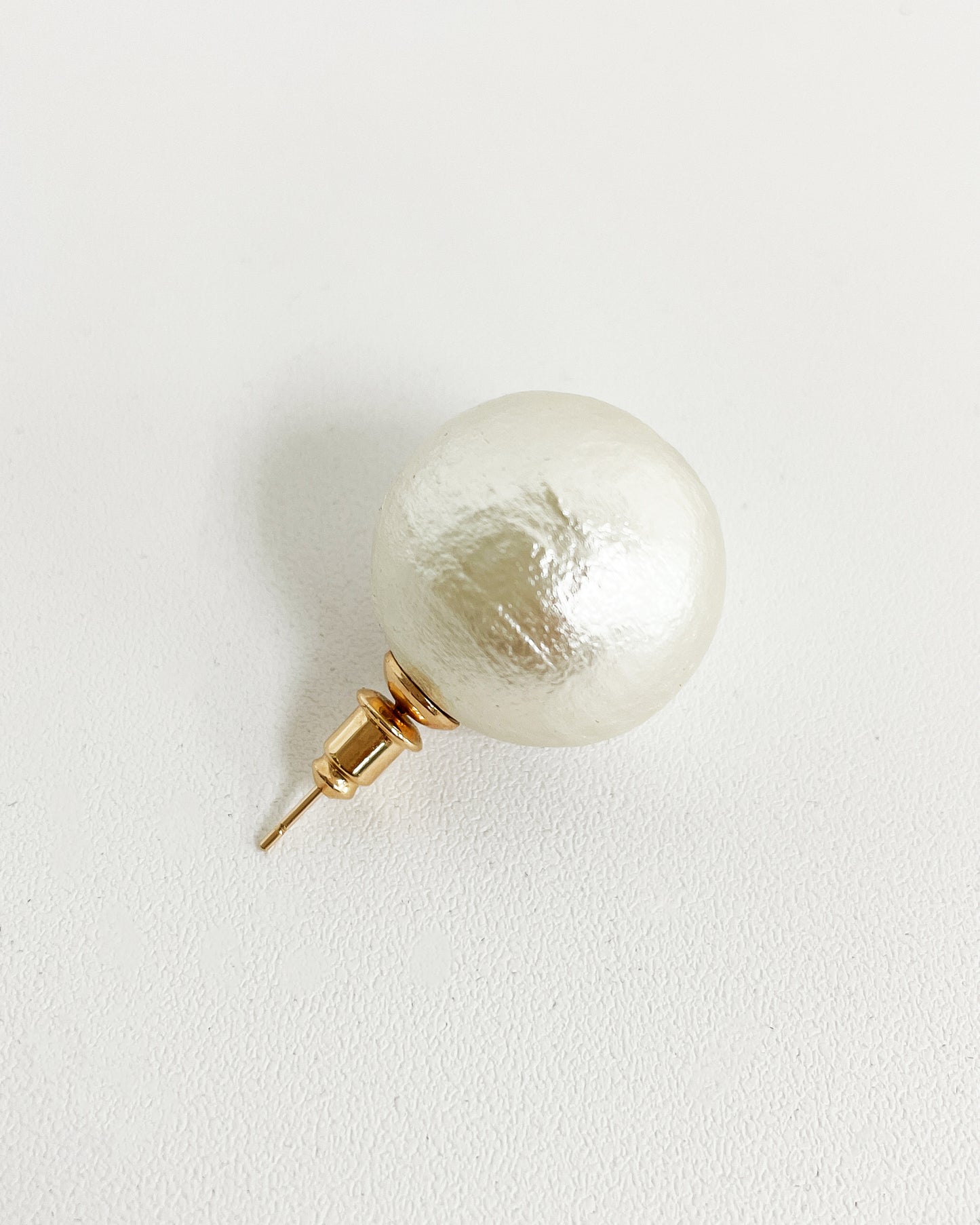 棉質珍珠鑲嵌耳環 *預購*