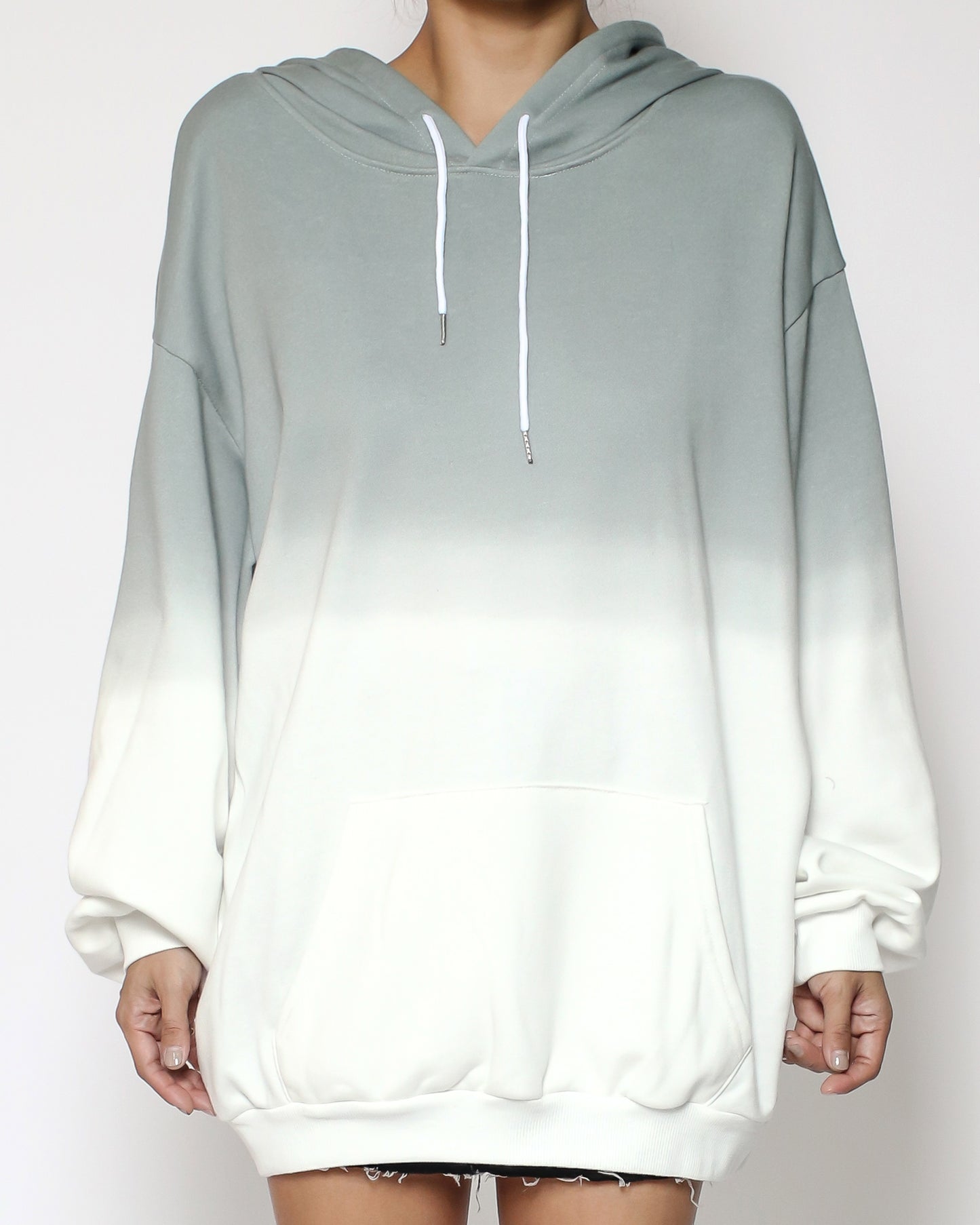 grey ombre hoodie sweatshirt *pre-order*
