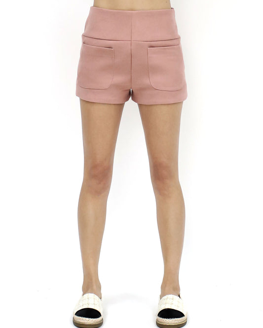 pink mini twill shorts *pre-order*
