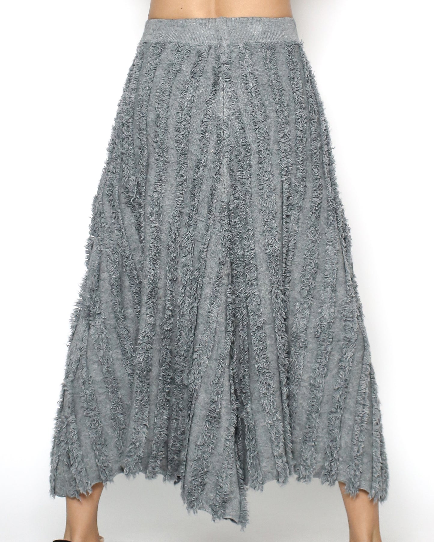 grey tassels knitted skirt *pre-order*