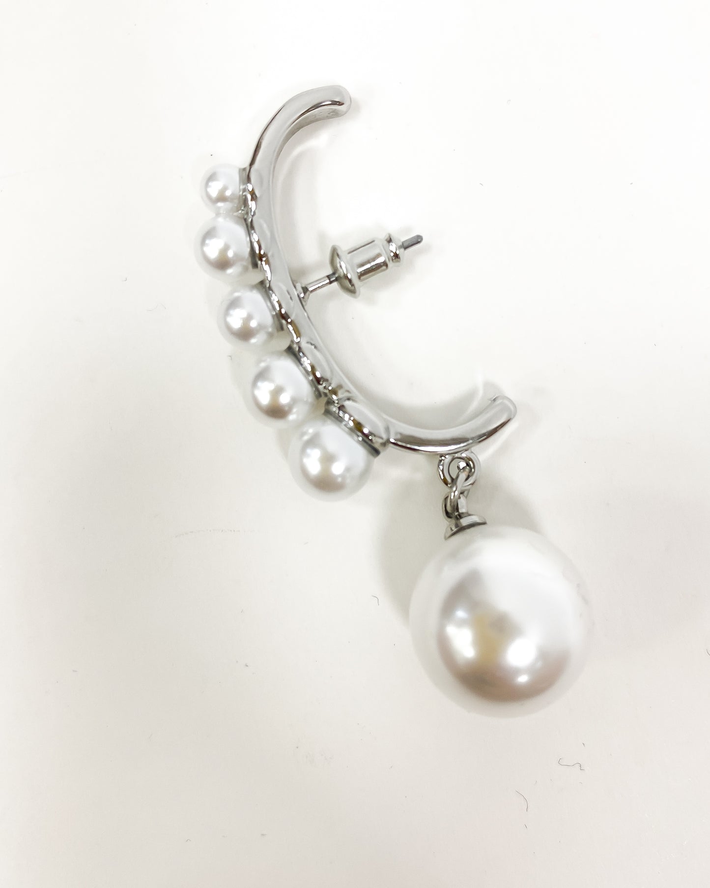 silver & pearls earrings *pre-order*