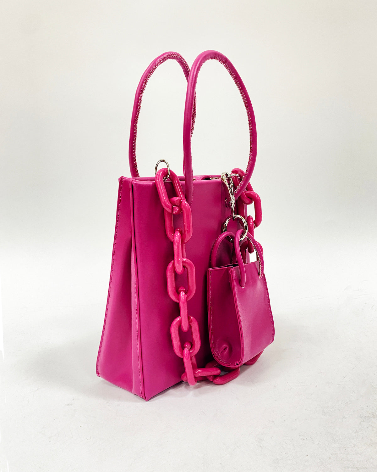 紫紅色 PVC 鏈條和小包 PU 皮包 *預購*