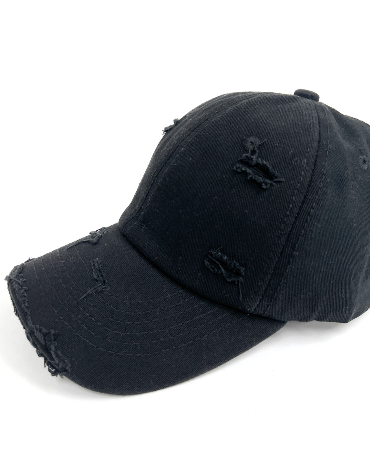 black ripped cap *pre-order*