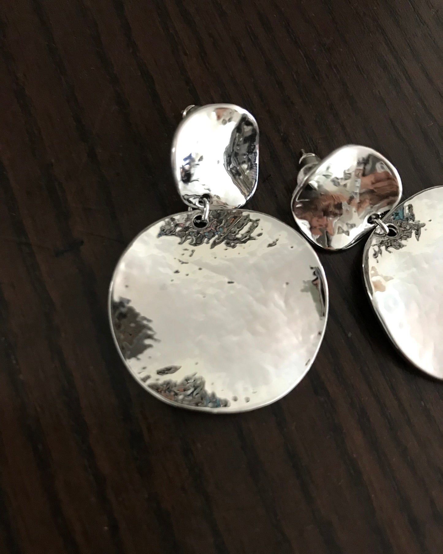 silver round earrings *pre-order*