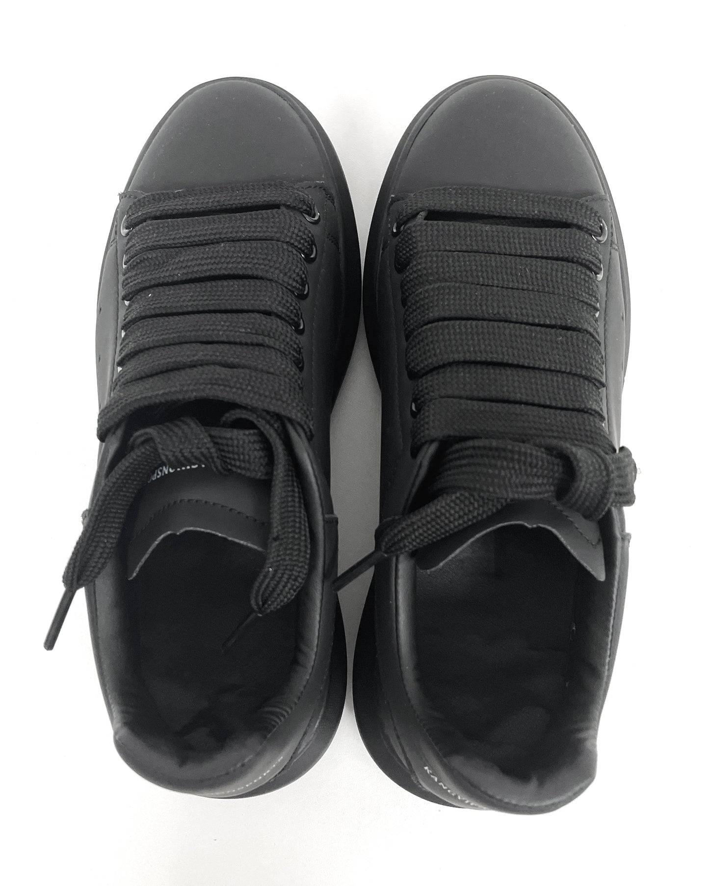 black PU texture sneakers *pre-order*