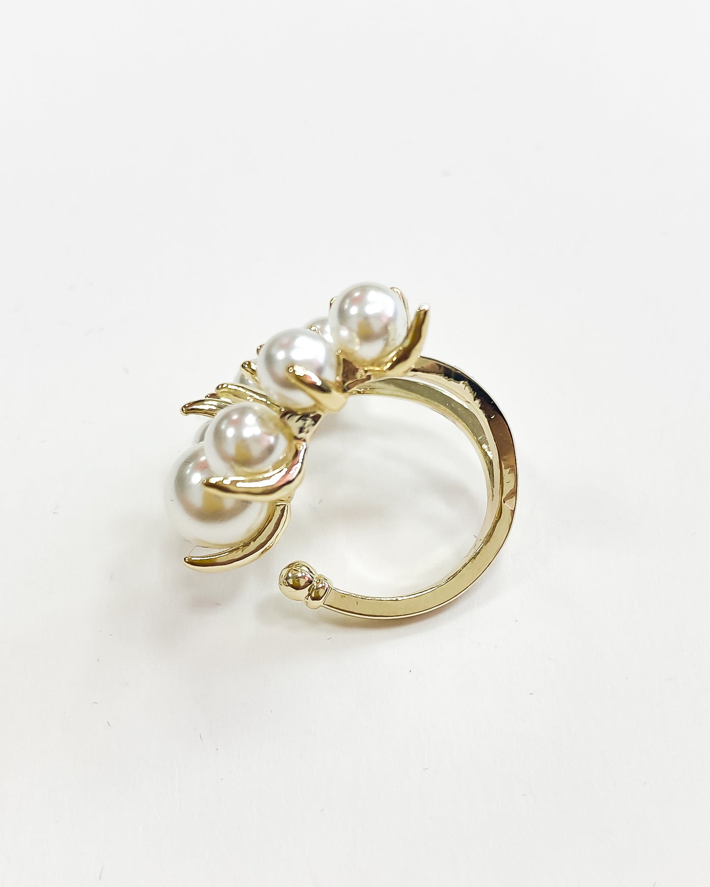 pearls gold open ring *pre-order*
