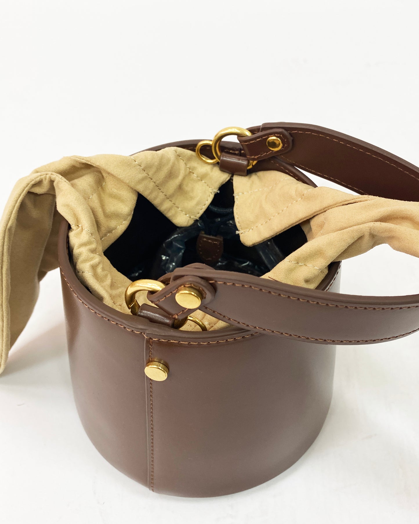 brown leather bucket bag *pre-order*