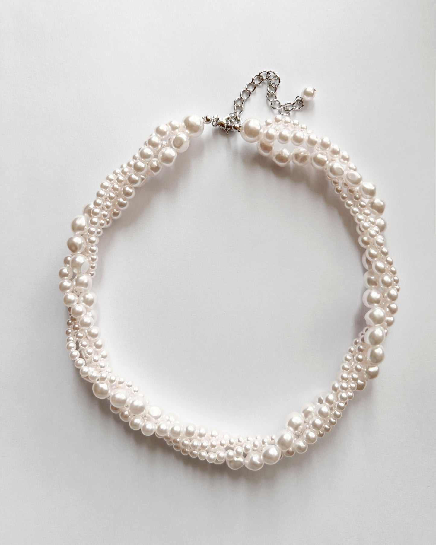 pearls twisted multi necklace