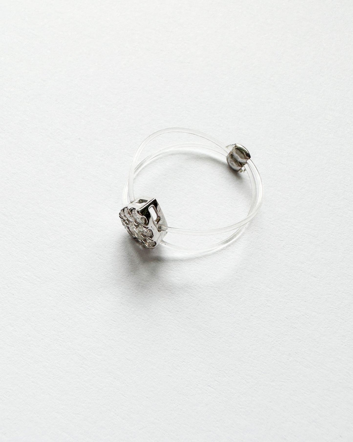 pear illusion diamonds straps ring *pre-order*