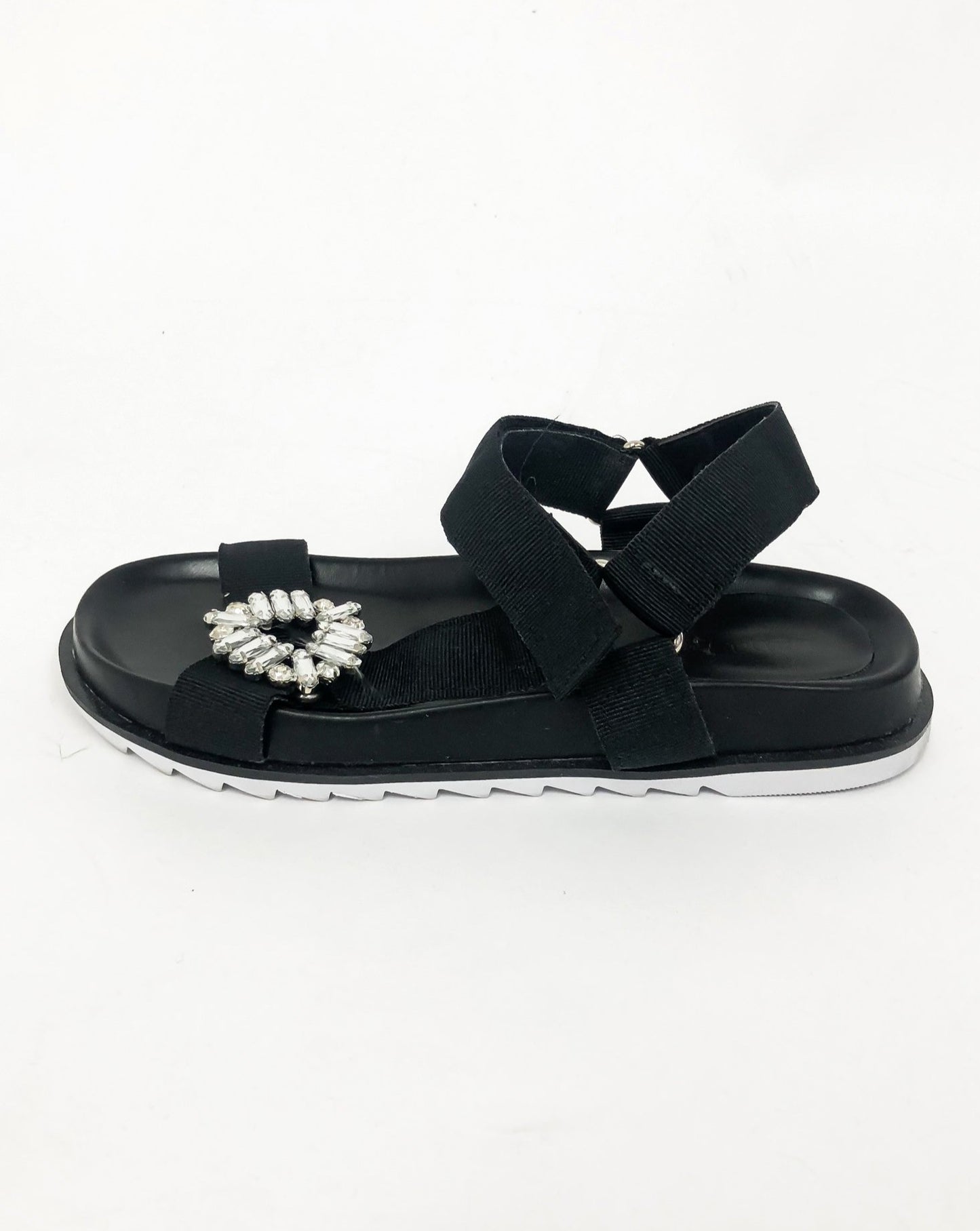 black strappy diamond sandals *pre-order*