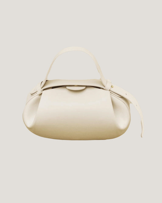 ivory PU leather handle bag *pre-order*