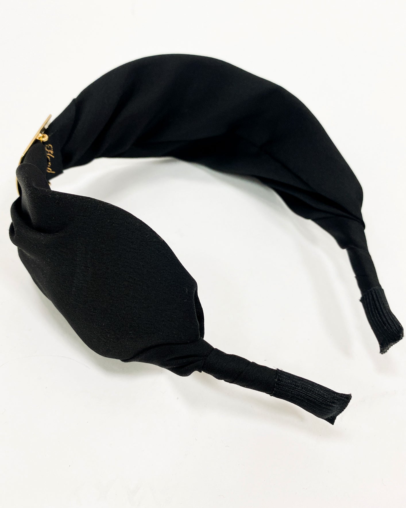black fabric & gold square buckle headband *pre-order*