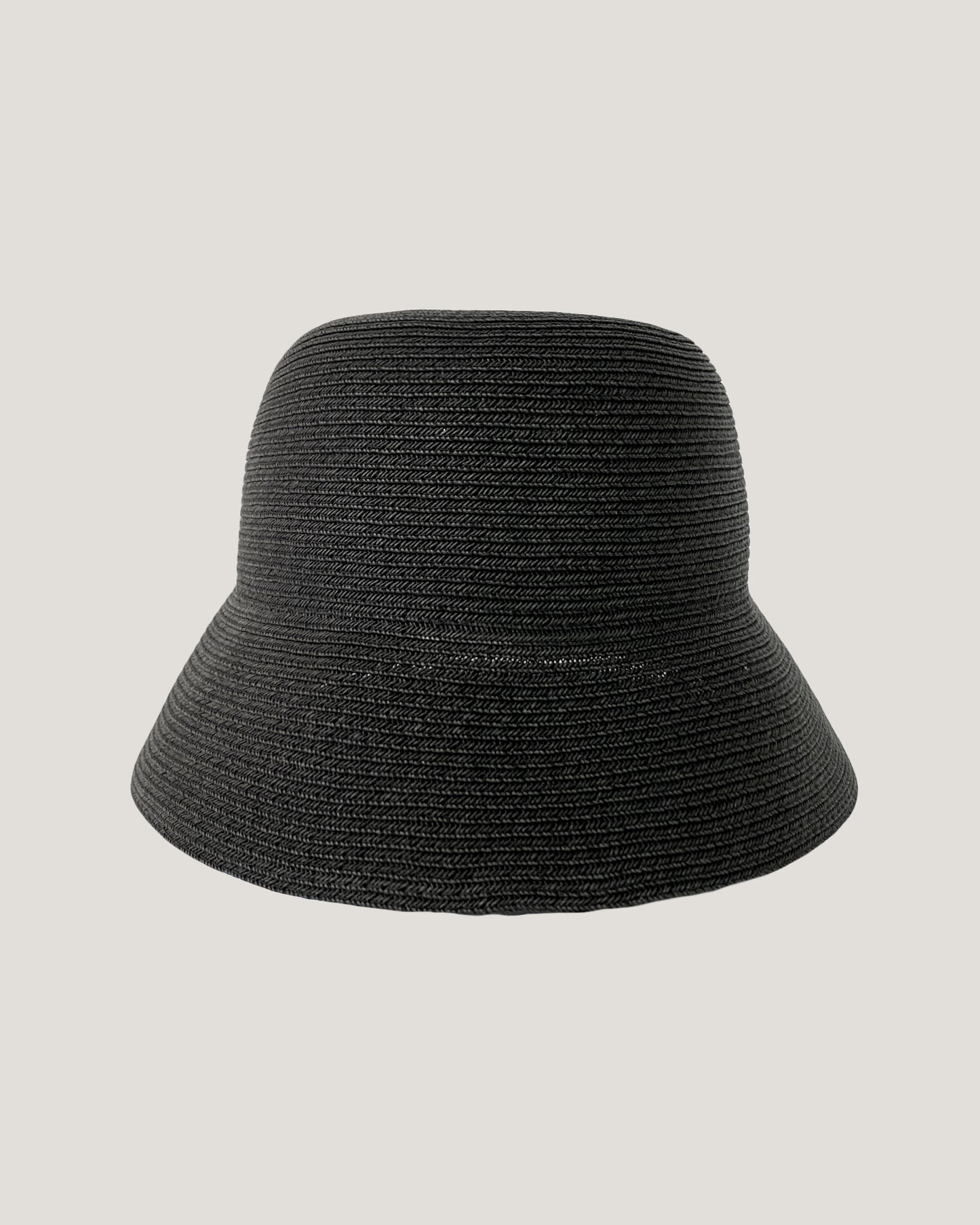 black straw bucket hat *pre-order*