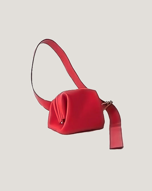 red PU leather waist bag *pre-order*