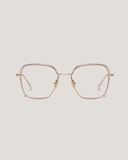 gold with clear lenses glasses *pre-order*