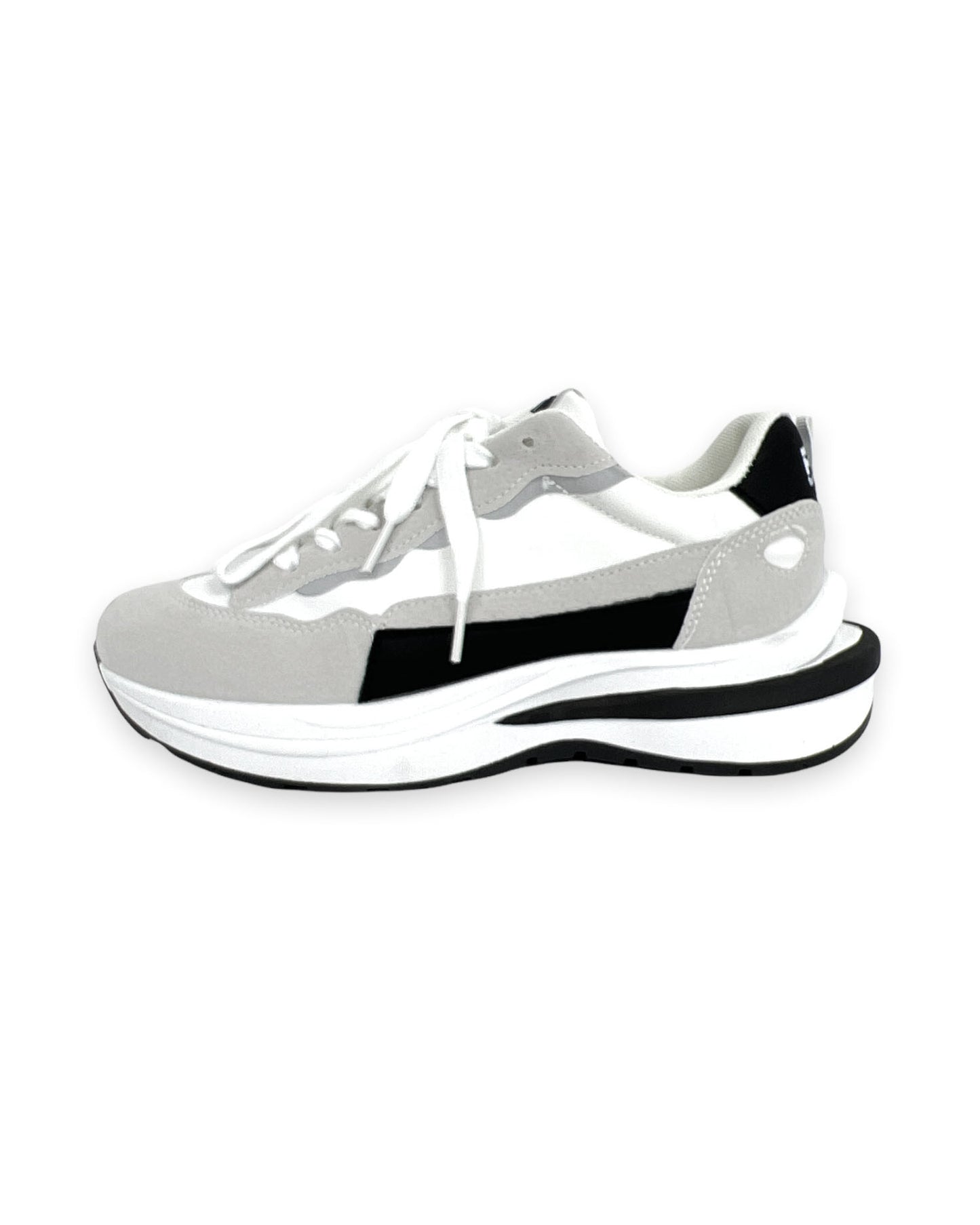 ivory grey & black sneakers *pre-order*
