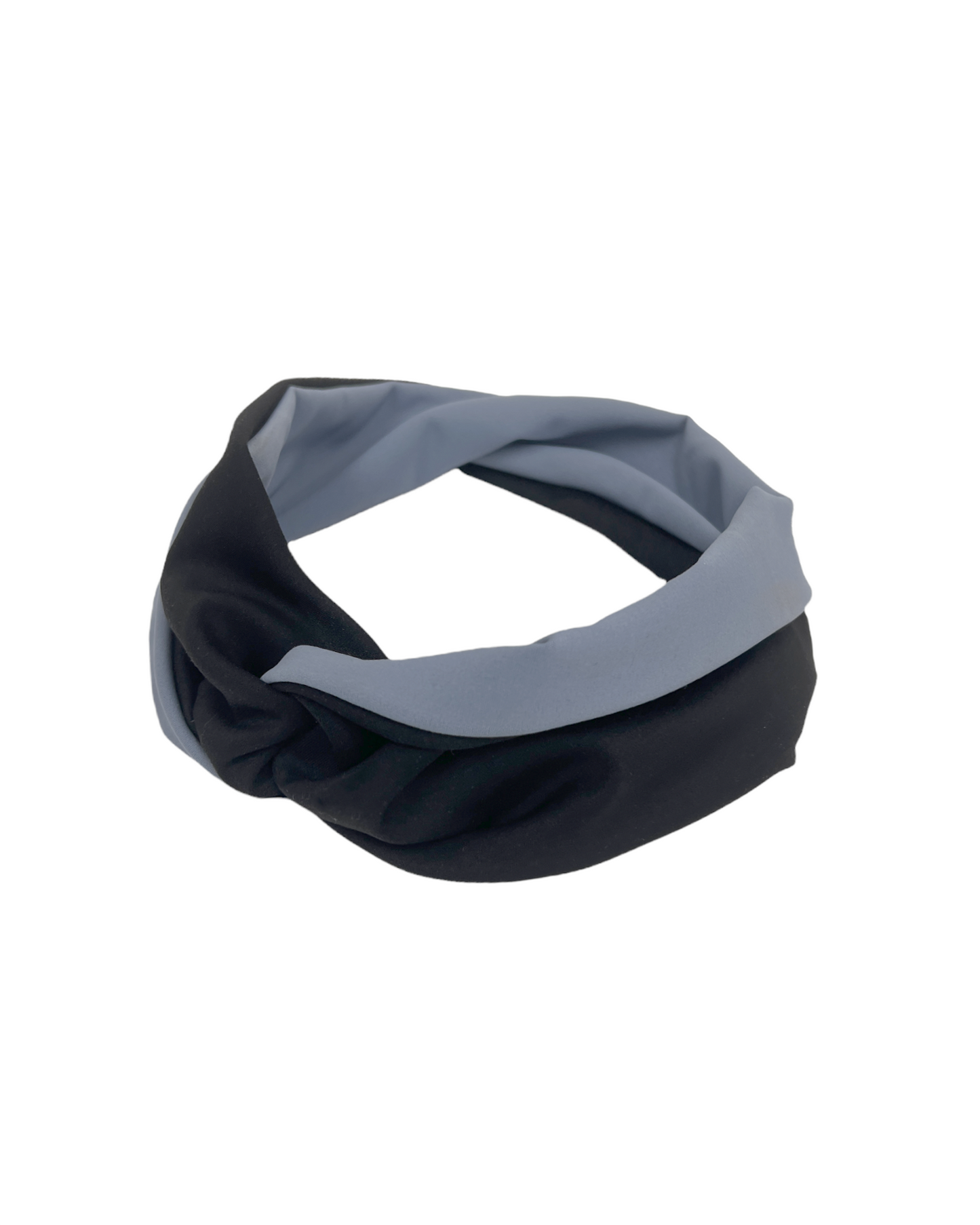 black & blue twisted sports headband *pre-order*