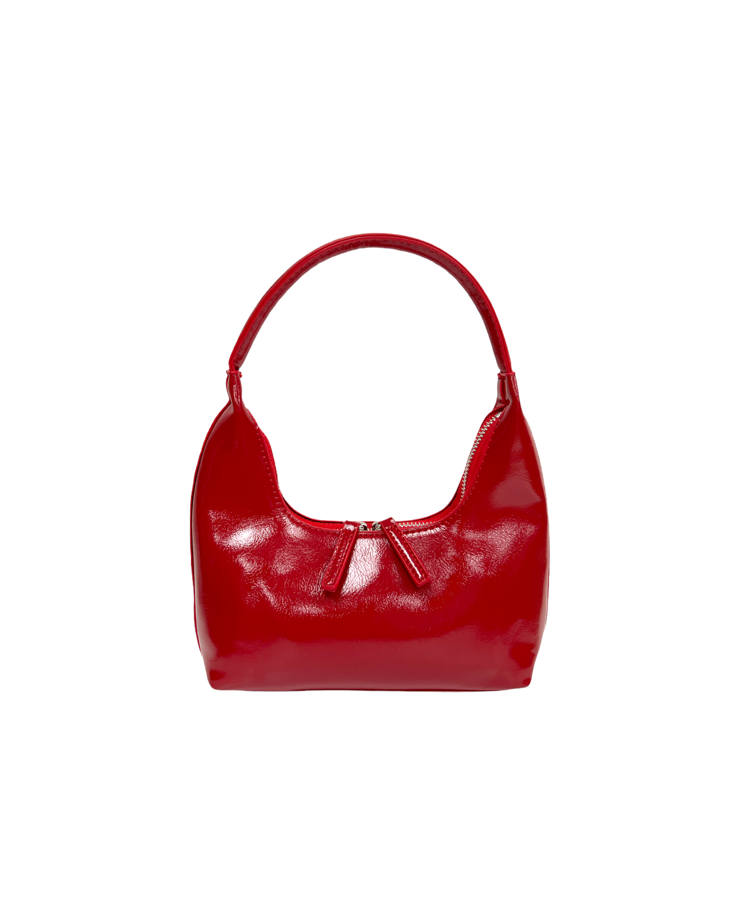 red patent shoulder bag *pre-order*