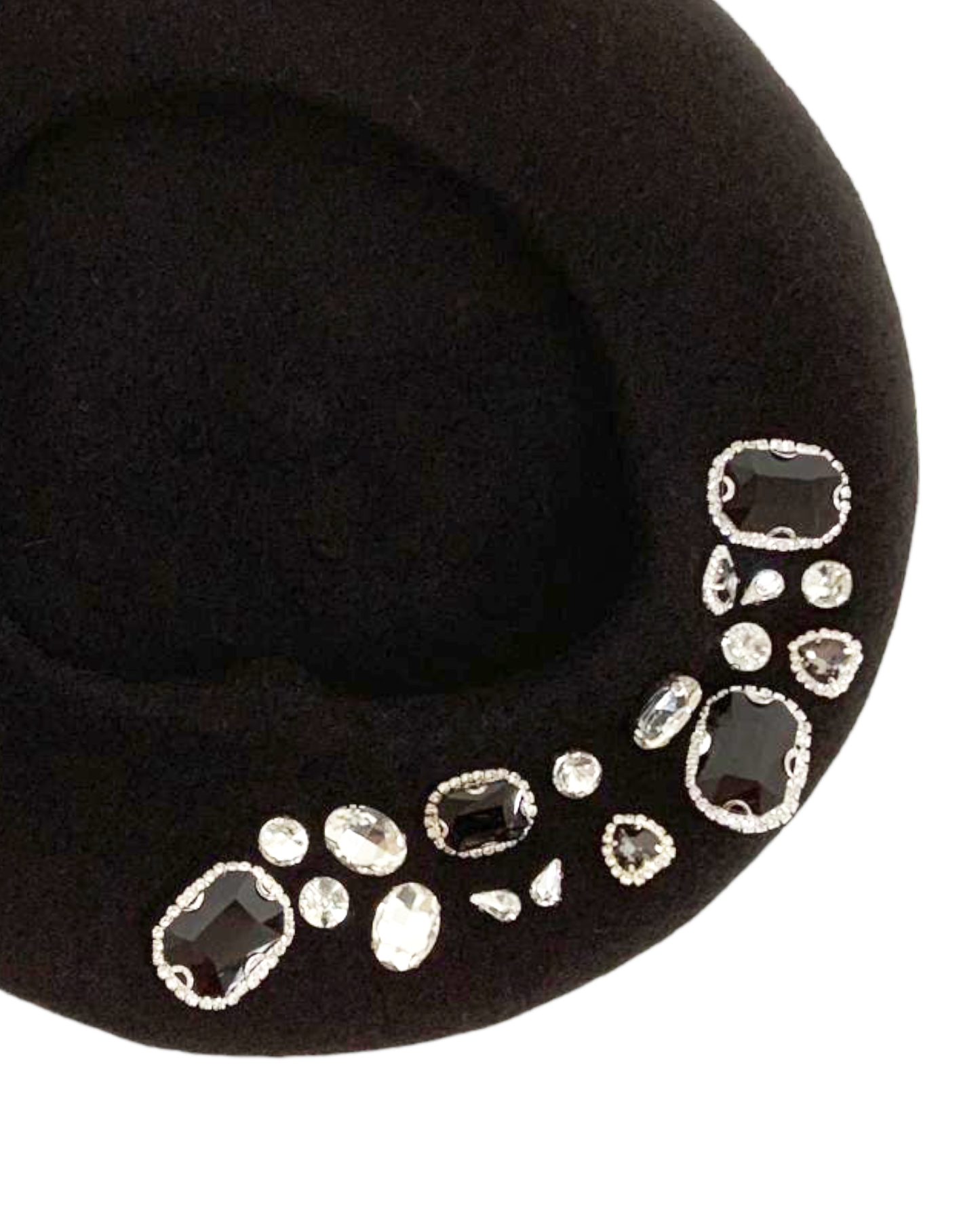 black diamonds wool blended beret