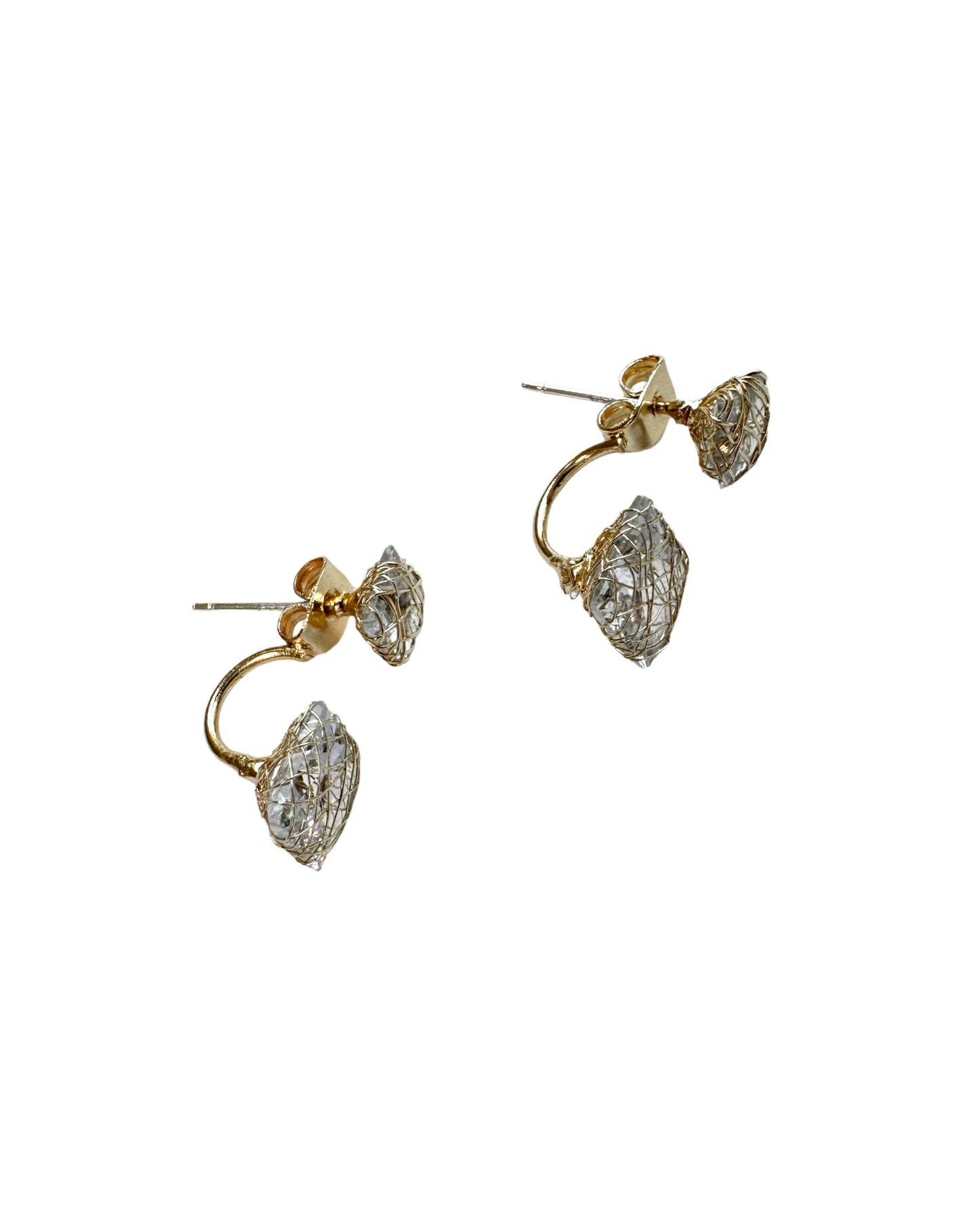 double diamonds earrings