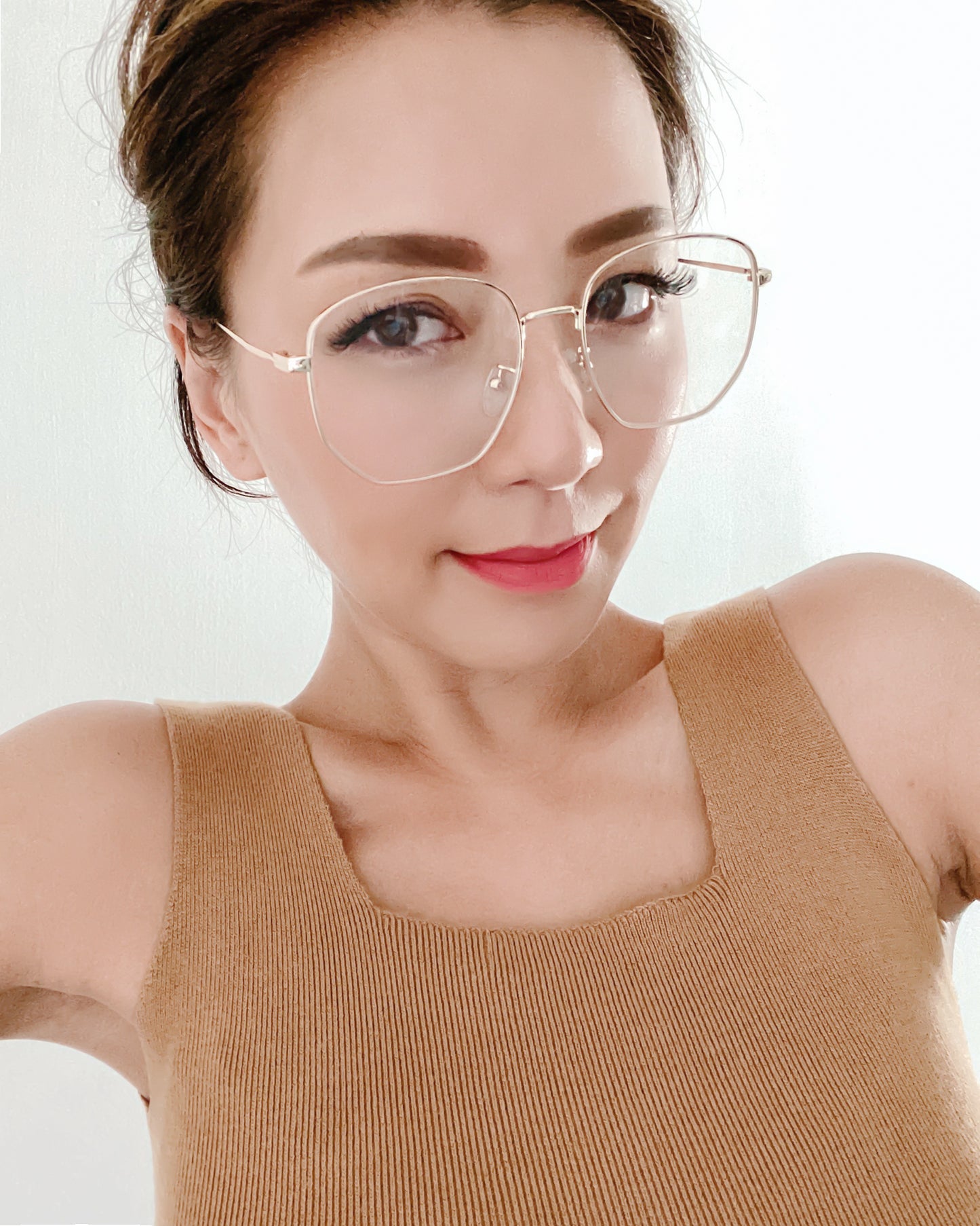 gold square frame glasses *pre-order*