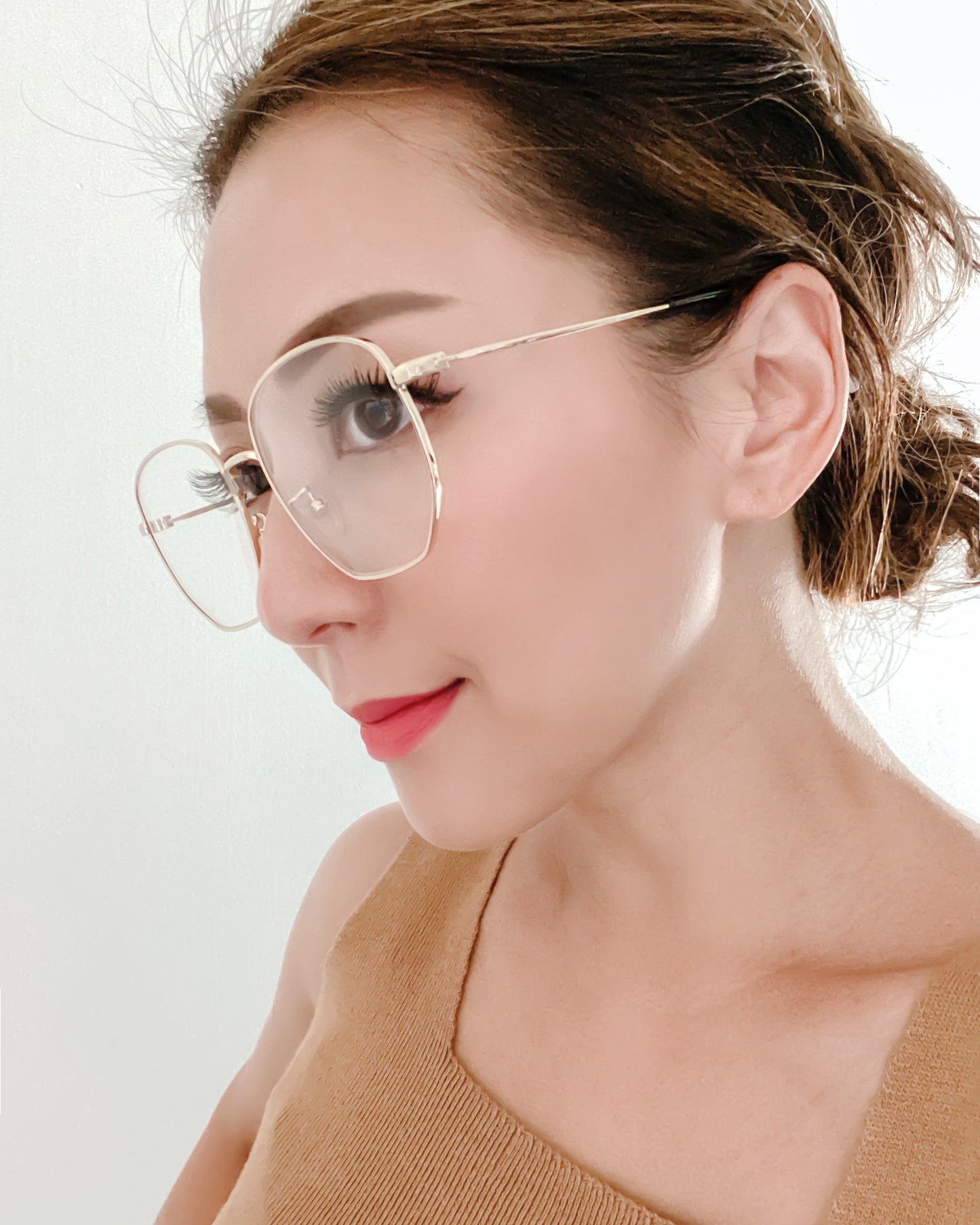 gold square frame glasses *pre-order*