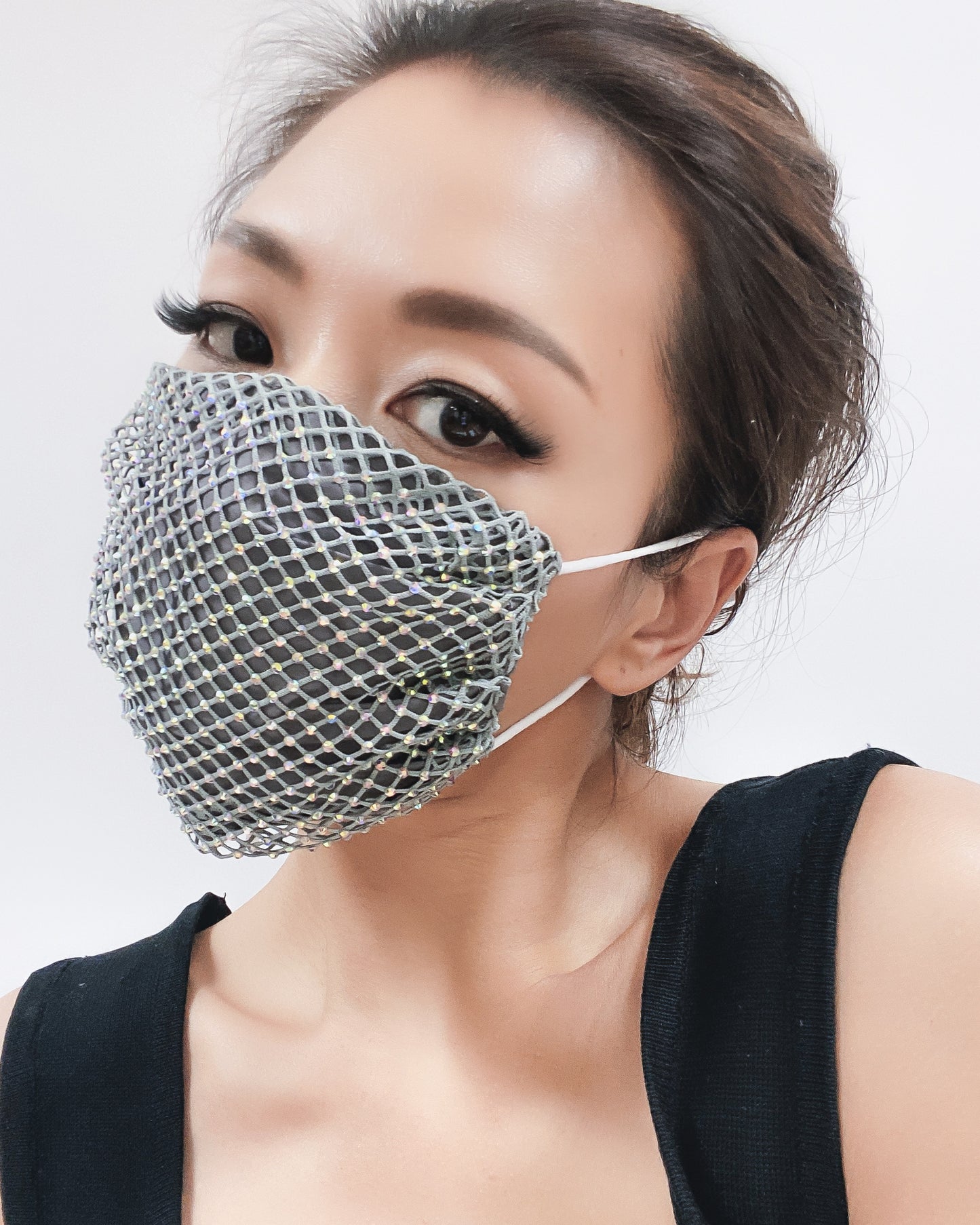 diamonds mask with fabric layer *4 colours*