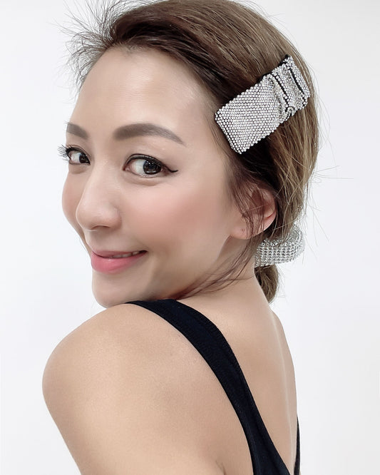 bling bling ruched hair clip *pre-order*