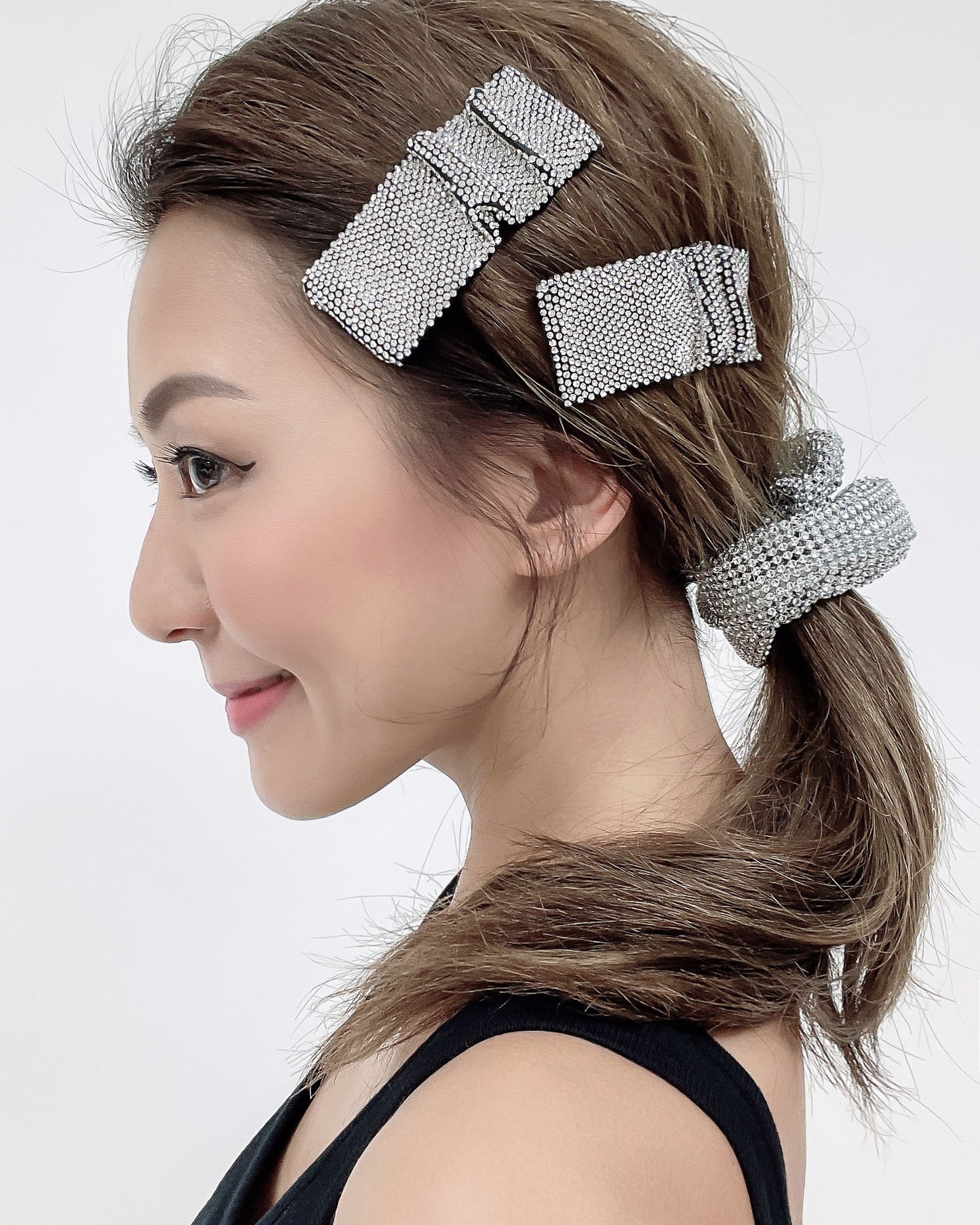 bling bling ruched hair clip *pre-order*