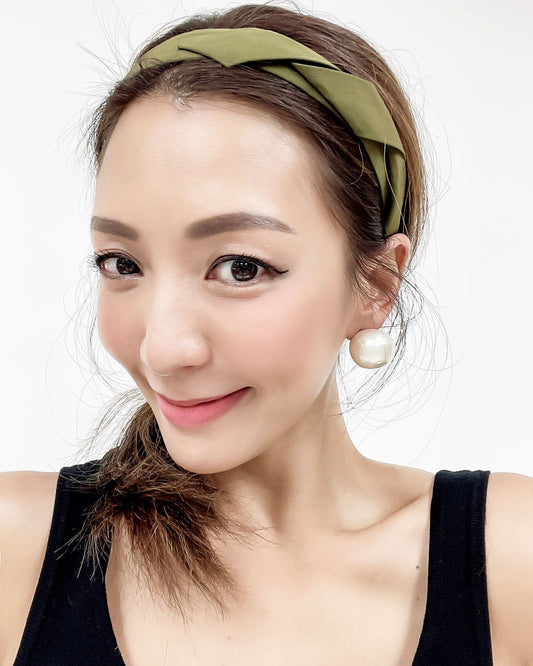 olive green thin headband *pre-order*