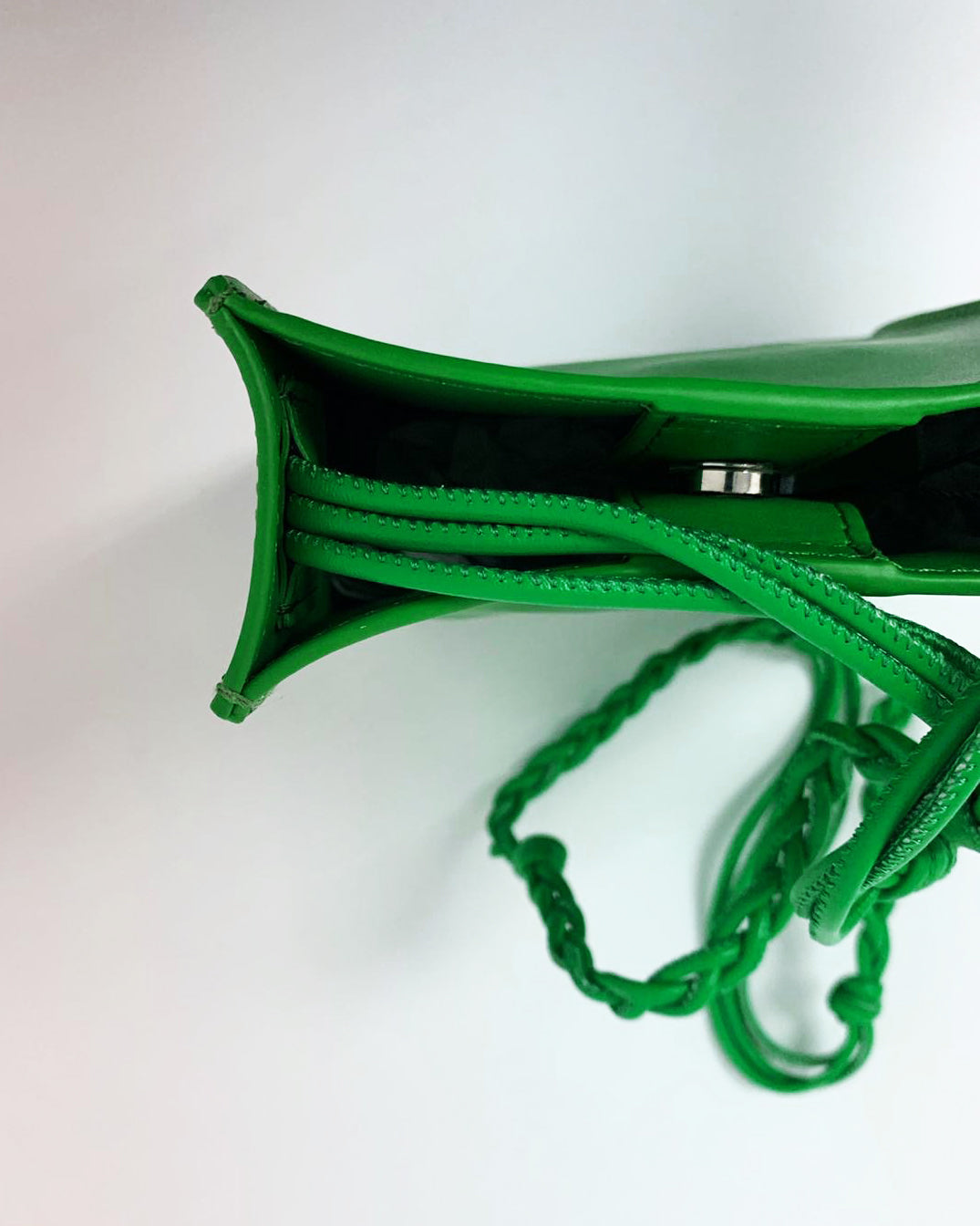 green PU leather string box bag *pre-order*